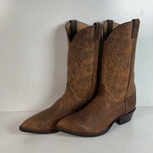Vintage Justin Bay Apache Cowboy Boots | USA Made | 12 EE